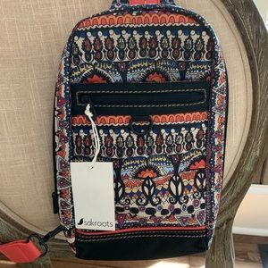 Saks roots one strap crossbody backpack